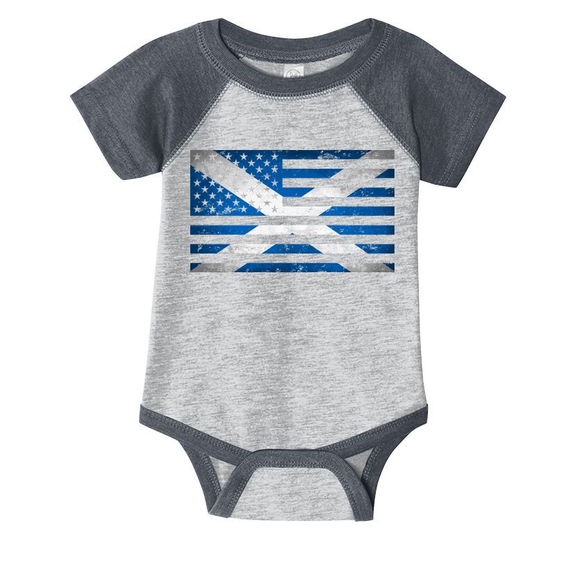 Scottish American Flag Infant Baby Jersey Bodysuit