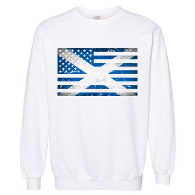 Scottish American Flag Garment-Dyed Sweatshirt
