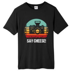 Say Cheese! Photographer Gift Tall Fusion ChromaSoft Performance T-Shirt