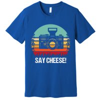 Say Cheese! Photographer Gift Premium T-Shirt