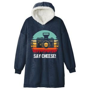 Say Cheese! Photographer Gift Hooded Wearable Blanket