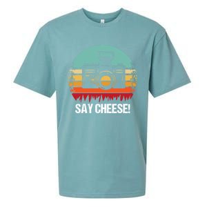 Say Cheese! Photographer Gift Sueded Cloud Jersey T-Shirt