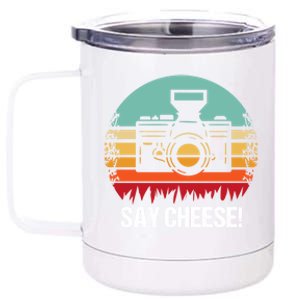 Say Cheese! Photographer Gift 12 oz Stainless Steel Tumbler Cup