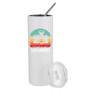 Say Cheese! Photographer Gift Stainless Steel Tumbler