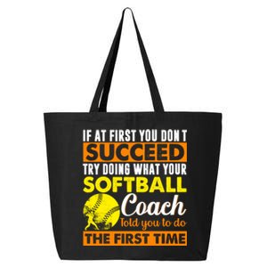 Softball Coach Pitcher Trainer Bat Ball Softball Lover Cute Gift 25L Jumbo Tote