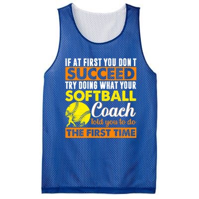 Softball Coach Pitcher Trainer Bat Ball Softball Lover Cute Gift Mesh Reversible Basketball Jersey Tank