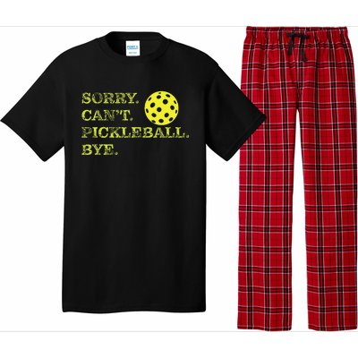 Sorry CanT Pickleball Bye Funny Player Dink Pajama Set