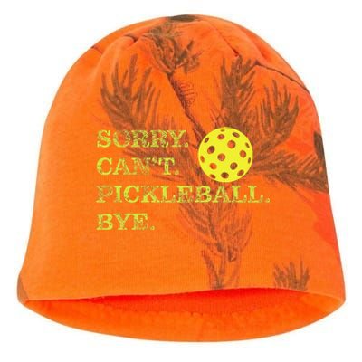 Sorry CanT Pickleball Bye Funny Player Dink Kati - Camo Knit Beanie