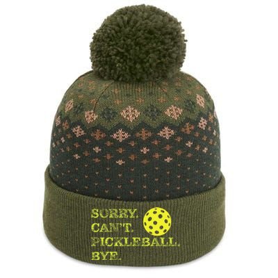 Sorry CanT Pickleball Bye Funny Player Dink The Baniff Cuffed Pom Beanie