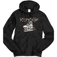 Storyteller Camera Photography Photographer Cool Tie Dye Hoodie