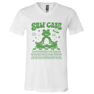 Self Care Positive Aesthetic Self Love V-Neck T-Shirt