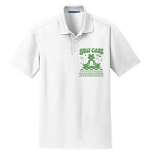 Self Care Positive Aesthetic Self Love Dry Zone Grid Polo