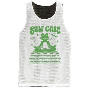 Self Care Positive Aesthetic Self Love Mesh Reversible Basketball Jersey Tank