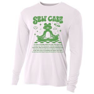 Self Care Positive Aesthetic Self Love Cooling Performance Long Sleeve Crew