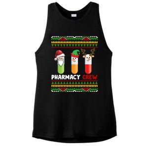 Santa Claus Pharmacy Crew Christmas Pills Snow Reindeer Gift Ladies PosiCharge Tri-Blend Wicking Tank