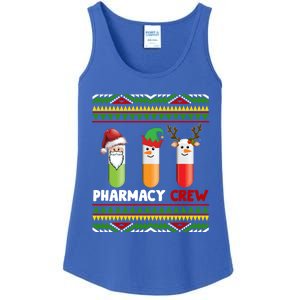 Santa Claus Pharmacy Crew Christmas Pills Snow Reindeer Gift Ladies Essential Tank