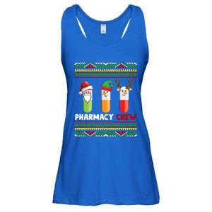 Santa Claus Pharmacy Crew Christmas Pills Snow Reindeer Gift Ladies Essential Flowy Tank