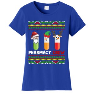 Santa Claus Pharmacy Crew Christmas Pills Snow Reindeer Gift Women's T-Shirt