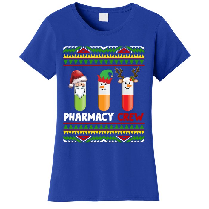 Santa Claus Pharmacy Crew Christmas Pills Snow Reindeer Gift Women's T-Shirt