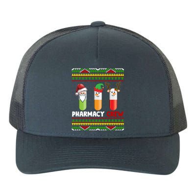 Santa Claus Pharmacy Crew Christmas Pills Snow Reindeer Gift Yupoong Adult 5-Panel Trucker Hat