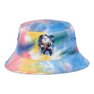 Santa Claus Playing Guitar Tie Dye Newport Bucket Hat