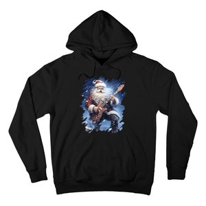 Santa Claus Playing Guitar Hoodie