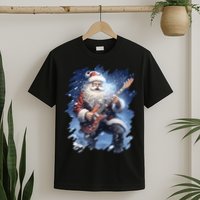 Santa Claus Playing Guitar T-Shirt