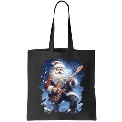 Santa Claus Playing Guitar Bag