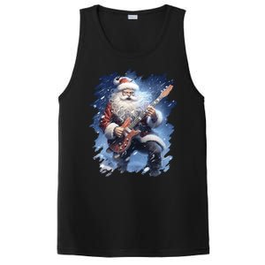 Santa Claus Playing Guitar PosiCharge Competitor Tank