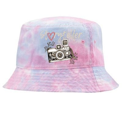 Storyteller Camera Photography Photographer Cool Tie-Dyed Bucket Hat