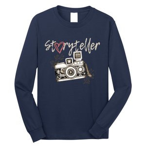 Storyteller Camera Photography Photographer Cool Long Sleeve Shirt