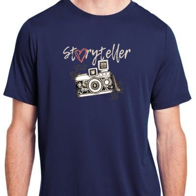 Storyteller Camera Photography Photographer Cool Adult ChromaSoft Performance T-Shirt