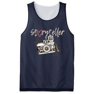 Storyteller Camera Photography Photographer Cool Mesh Reversible Basketball Jersey Tank