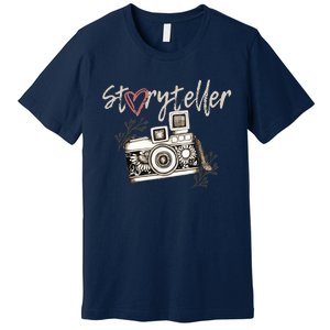 Storyteller Camera Photography Photographer Cool Premium T-Shirt