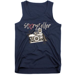 Storyteller Camera Photography Photographer Cool Tank Top