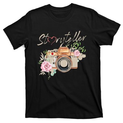 Storyteller Camera Photography Photographer Cameraman Ideas T-Shirt