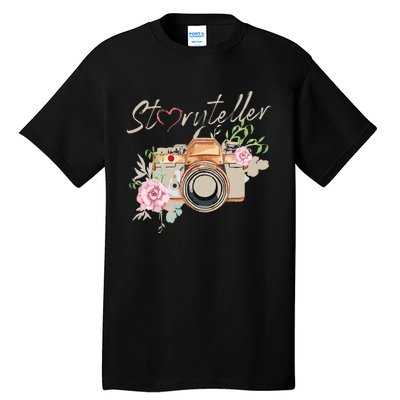 Storyteller Camera Photography Photographer Cameraman Ideas Tall T-Shirt