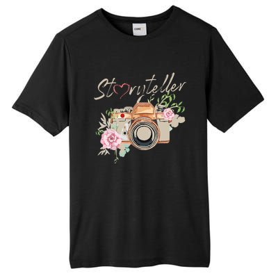 Storyteller Camera Photography Photographer Cameraman Ideas Tall Fusion ChromaSoft Performance T-Shirt