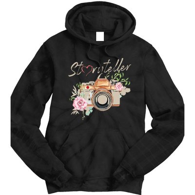 Storyteller Camera Photography Photographer Cameraman Ideas Tie Dye Hoodie