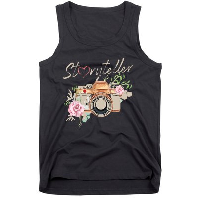 Storyteller Camera Photography Photographer Cameraman Ideas Tank Top