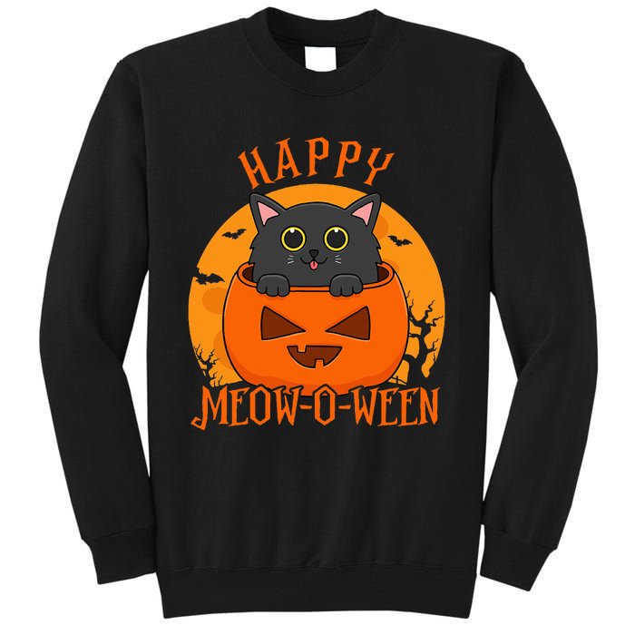 Spooky Cat Party Costume for a Meowoween Celebration Tall Sweatshirt