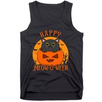 Spooky Cat Party Costume for a Meowoween Celebration Tank Top