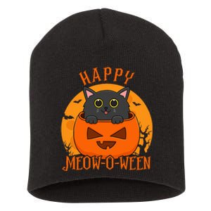 Spooky Cat Party Costume for a Meowoween Celebration Short Acrylic Beanie