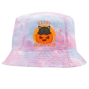 Spooky Cat Party Costume for a Meowoween Celebration Tie-Dyed Bucket Hat