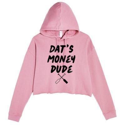 Stale Cracker Put That On A Cracka Dude That's Money Dude Crop Fleece Hoodie