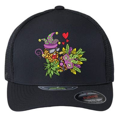 Swingers Couple Pineapples funny Mardi Gras Flexfit Unipanel Trucker Cap