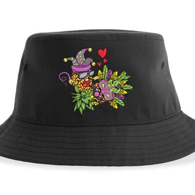 Swingers Couple Pineapples funny Mardi Gras Sustainable Bucket Hat