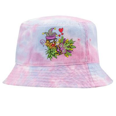 Swingers Couple Pineapples funny Mardi Gras Tie-Dyed Bucket Hat