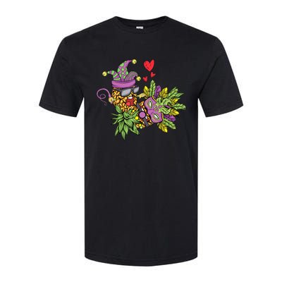 Swingers Couple Pineapples funny Mardi Gras Softstyle CVC T-Shirt