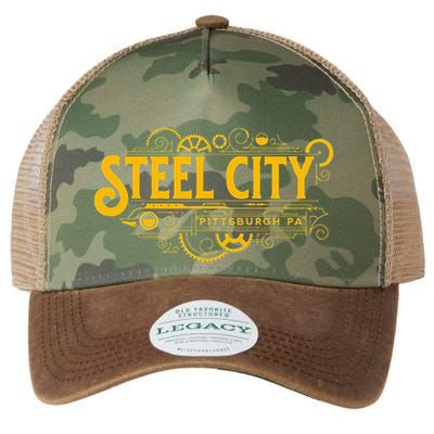 Steel City Pittsburgh Pennsylvania 412 Home Retro Legacy Tie Dye Trucker Hat